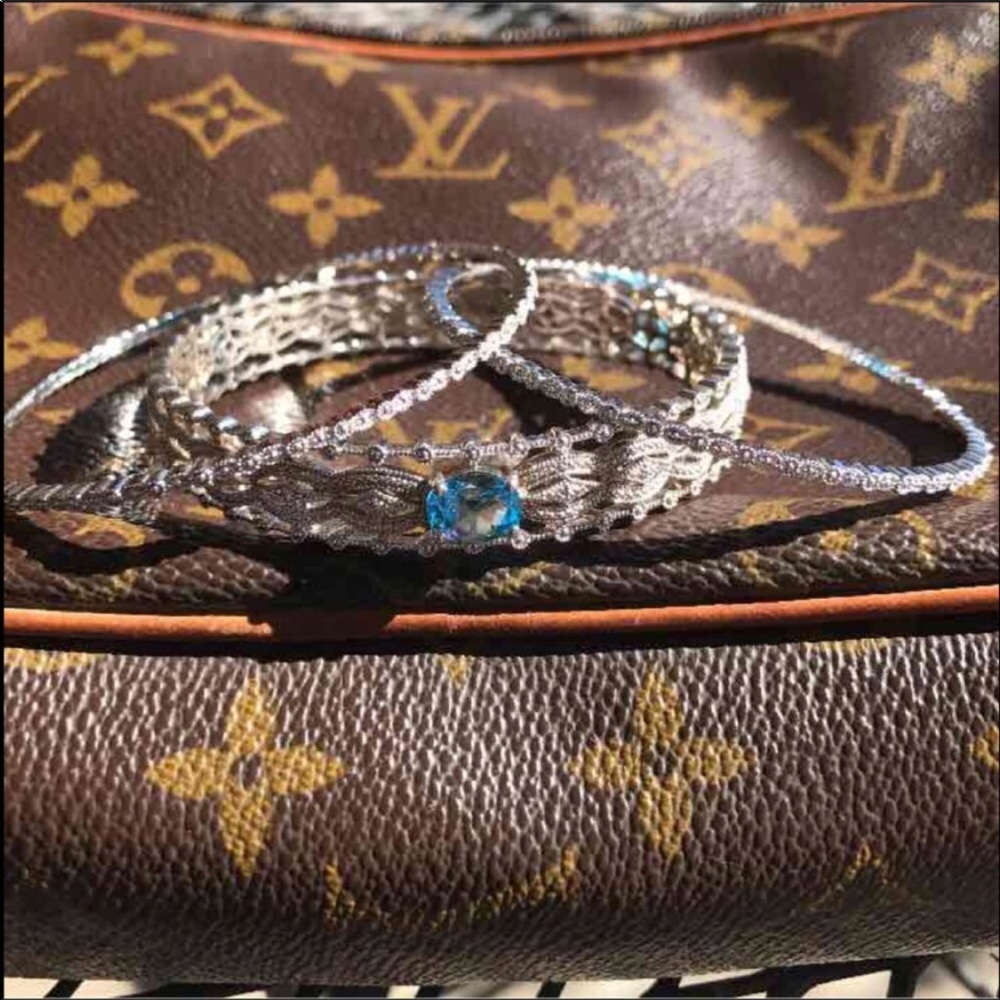 3 piece filigree bangle bracelet set